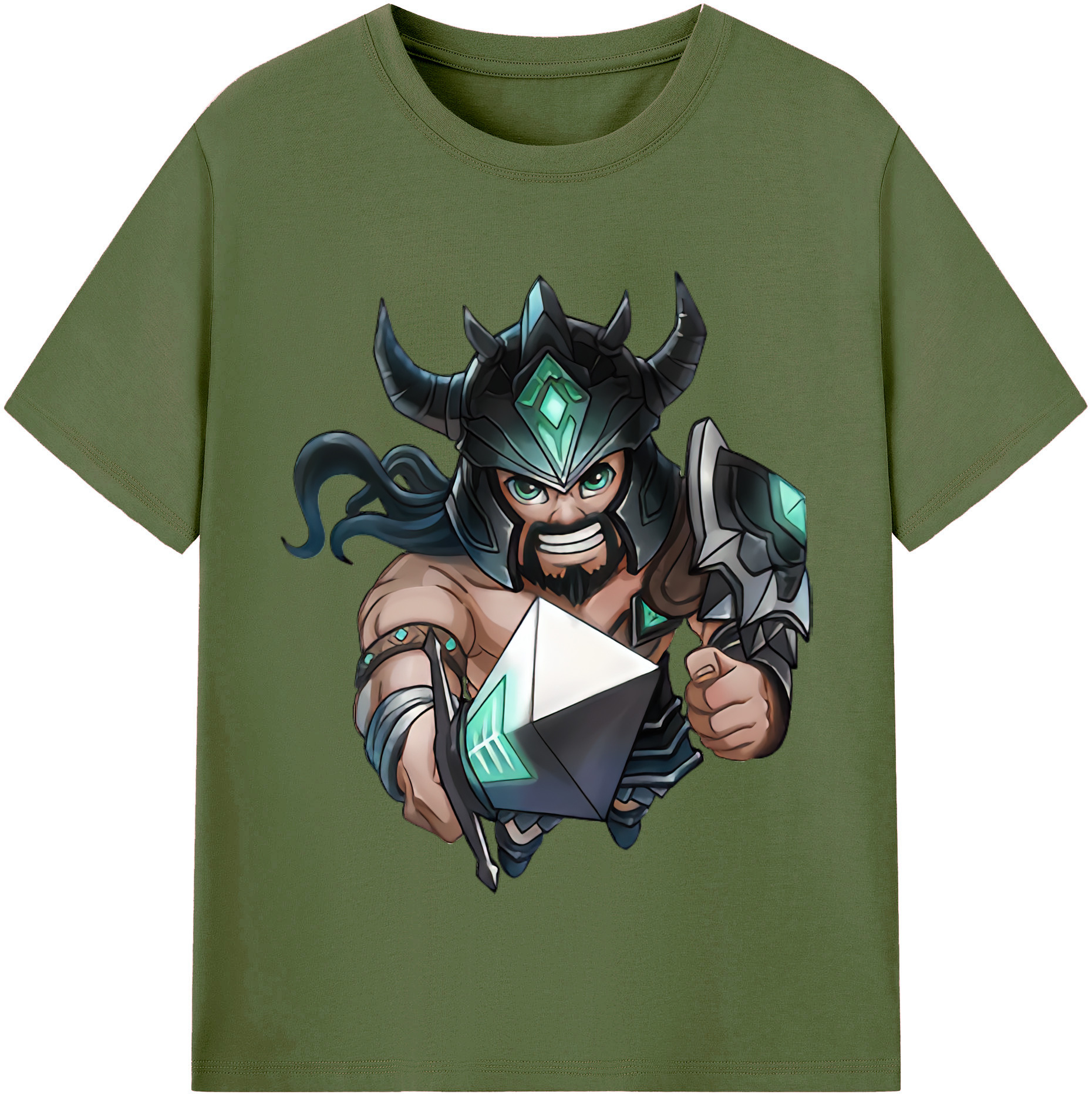 リーグ・オブ・レジェンド League of Legends LOL 綿100％半袖Tシャツ（フロントプリント）